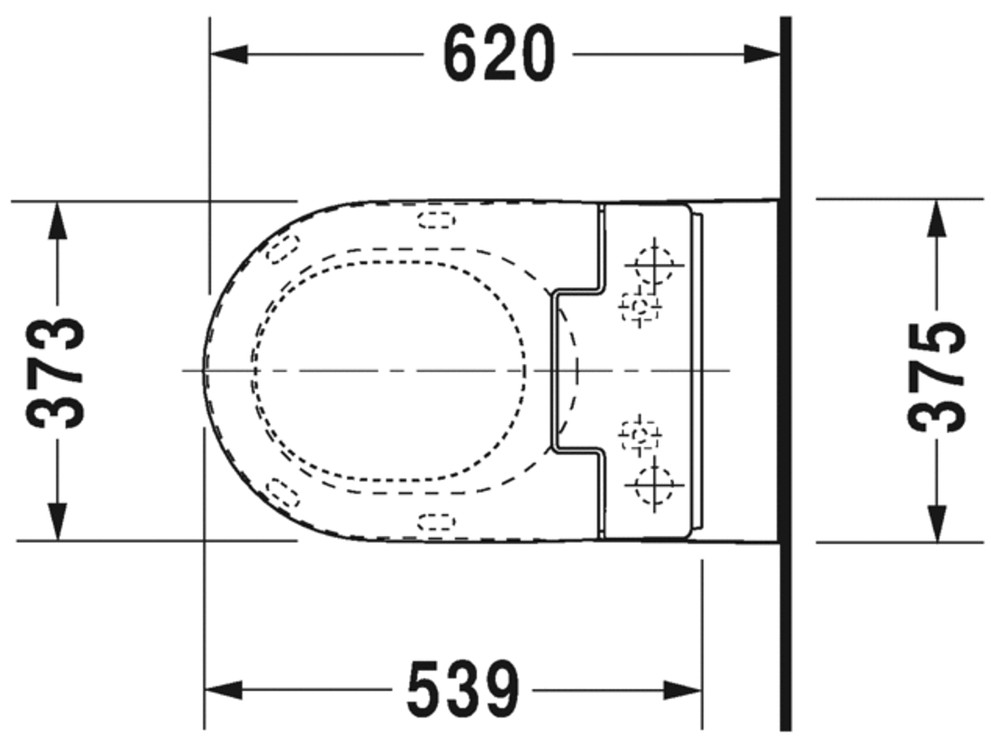 Slika od Starck 2 Toilet wall mounted