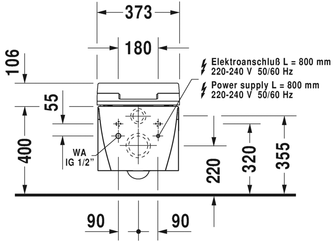 Slika od Starck 2 Toilet wall mounted