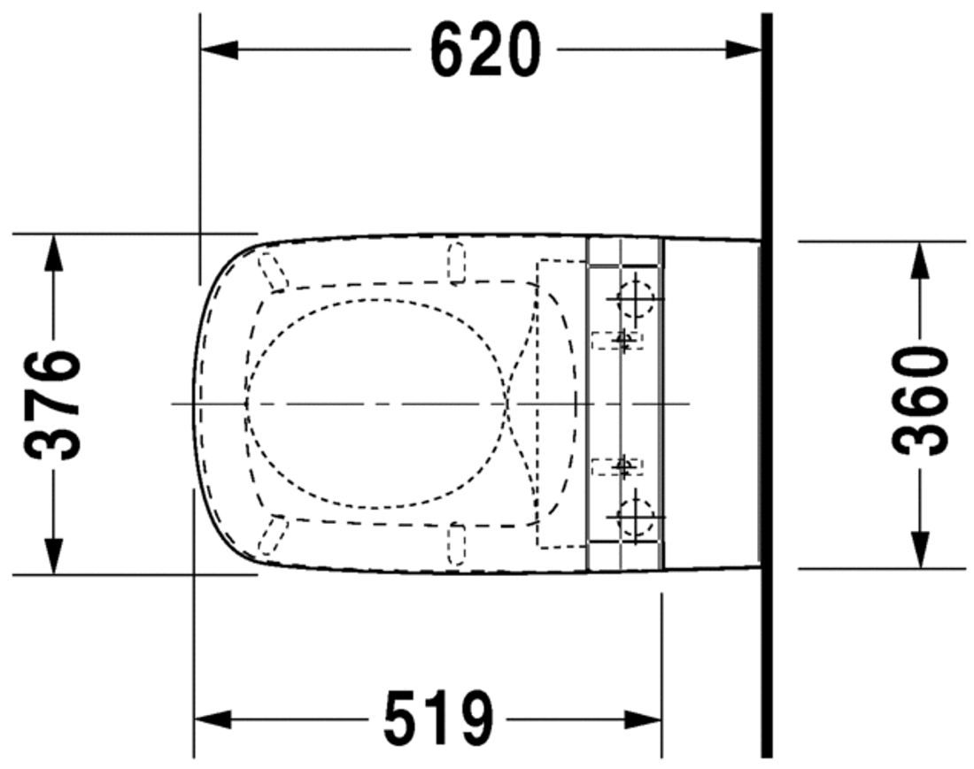 Slika od DuraStyle Toilet wall mounted