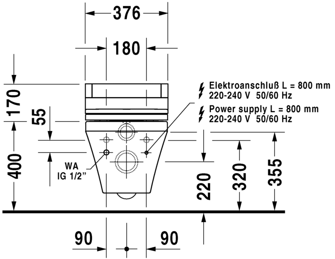 Slika od DuraStyle Toilet wall mounted