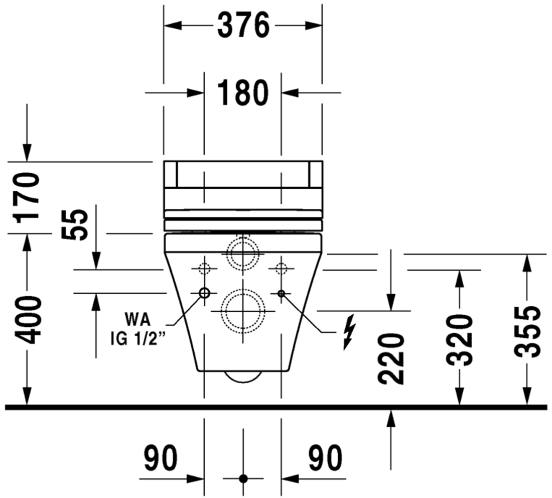 Slika od DuraStyle Toilet wall mounted