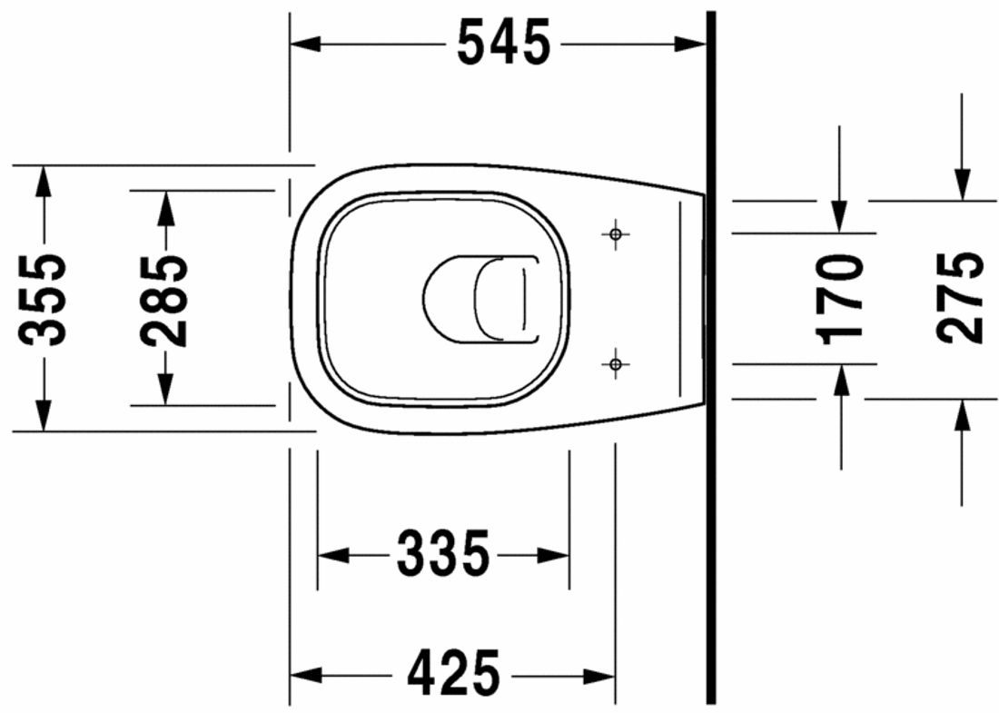 Slika od D-Code Toilet wall mounted