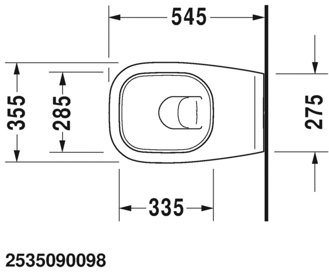 Slika od D-Code Toilet wall mounted