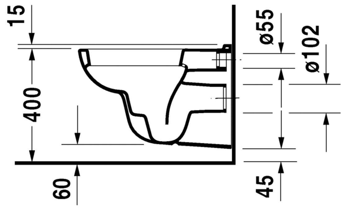 Slika od D-Code Toilet wall mounted