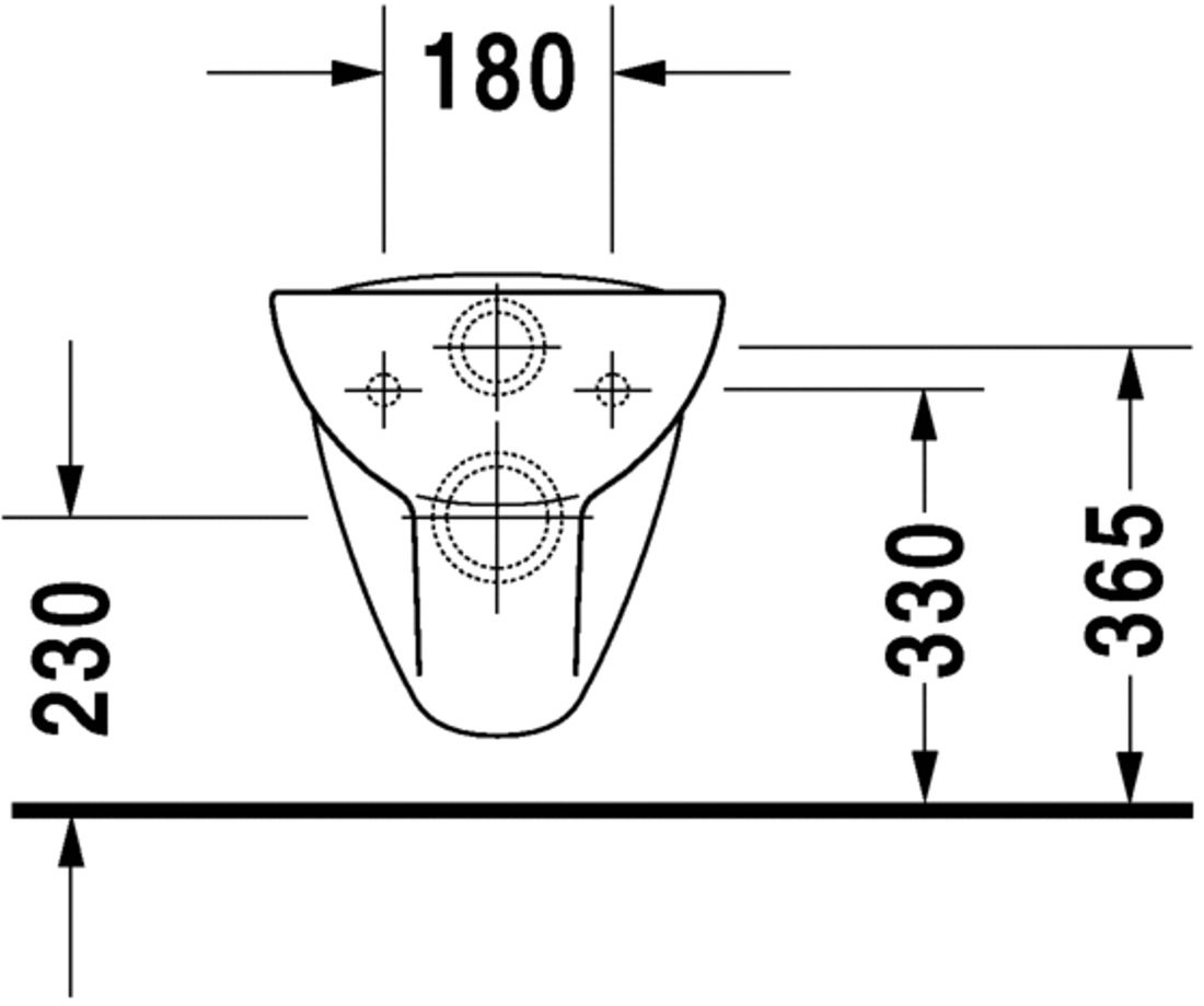 Slika od D-Code Toilet wall mounted