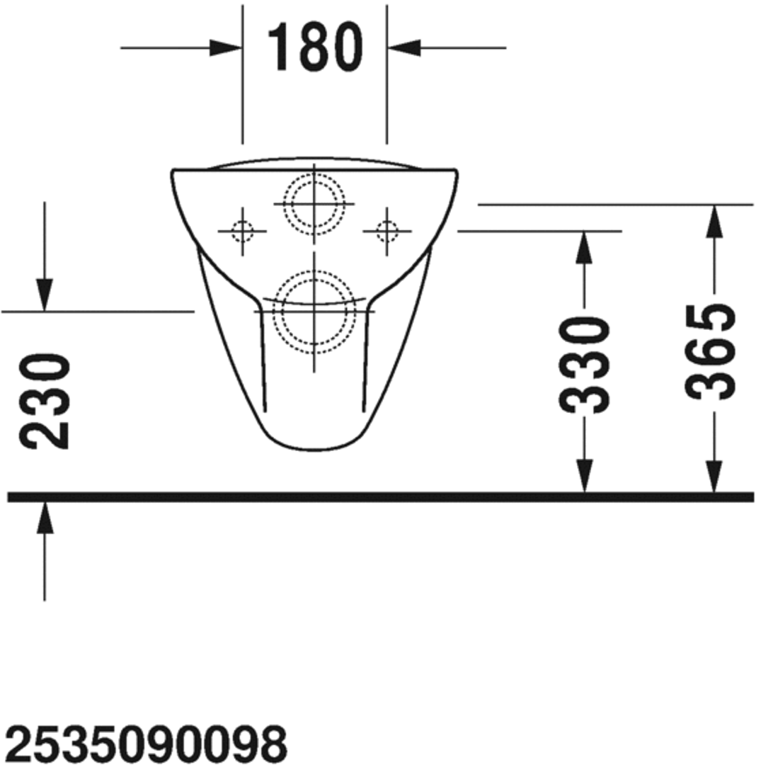 Slika od D-Code Toilet wall mounted