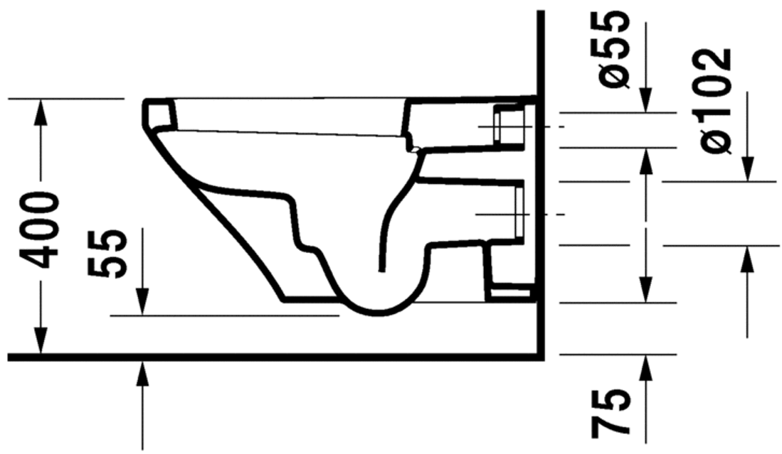 Slika od DuraStyle Toilet wall mounted