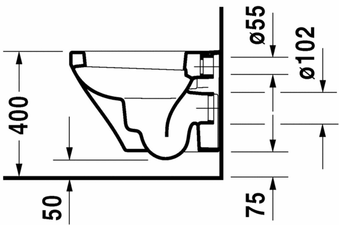 Slika od DuraStyle Toilet wall mounted Compact