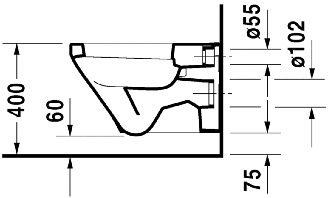 Slika od DuraStyle Toilet wall mounted