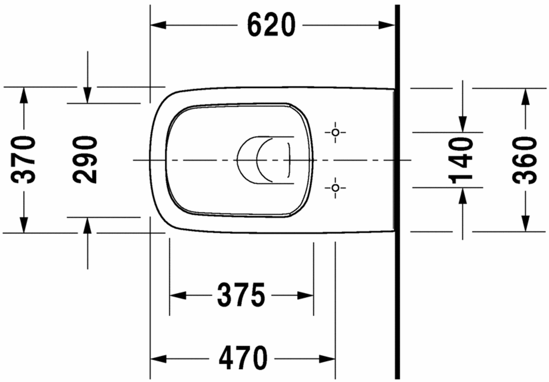 Slika od DuraStyle Toilet wall mounted Duravit Rimless®