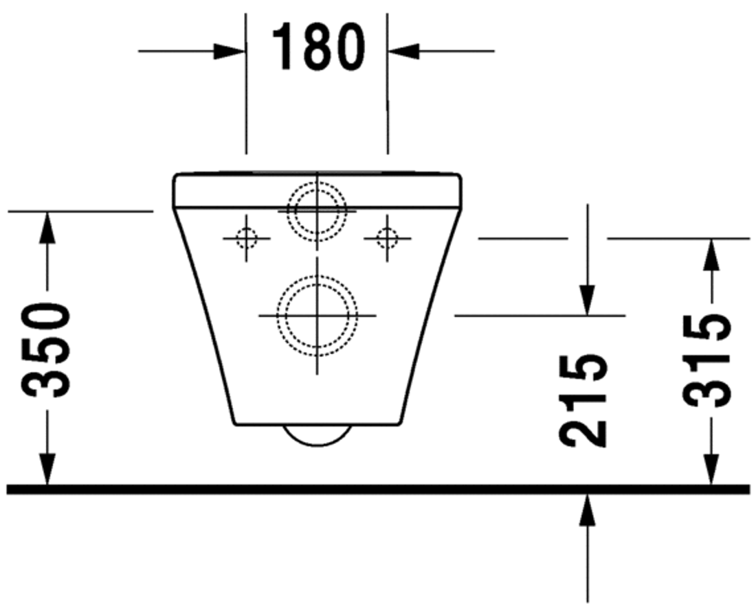 Slika od DuraStyle Toilet wall mounted Duravit Rimless®