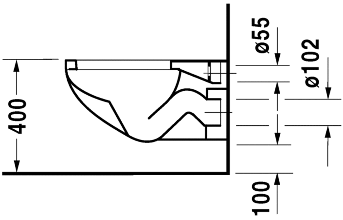 Slika od Duraplus Toilet wall mounted Colomba