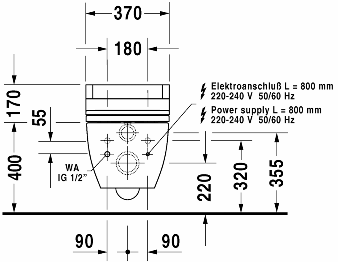 Slika od Happy D.2 Toilet wall mounted Duravit Rimless®