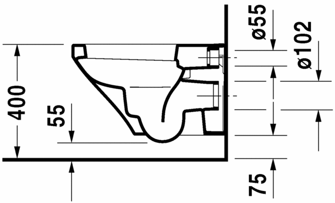 Slika od DuraStyle Toilet wall mounted