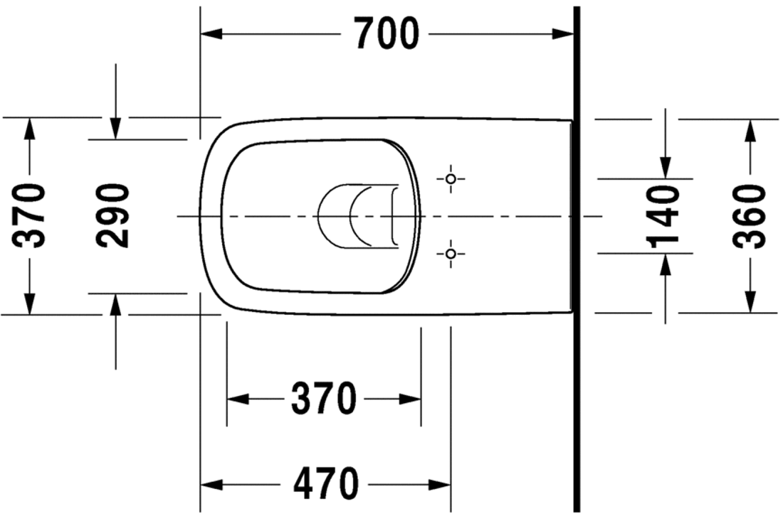 Slika od DuraStyle Toilet wall mounted Duravit Rimless®