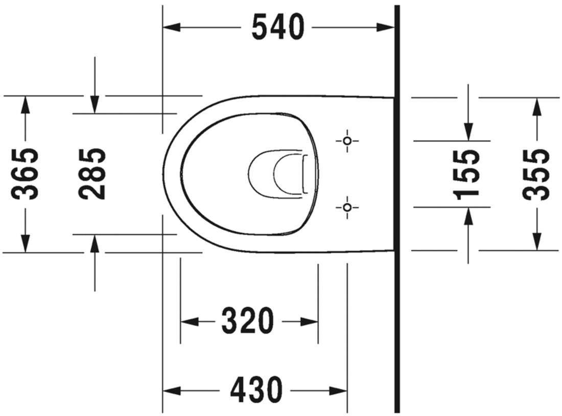 Slika od DuraStyle Toilet wall mounted Basic Duravit Rimless®