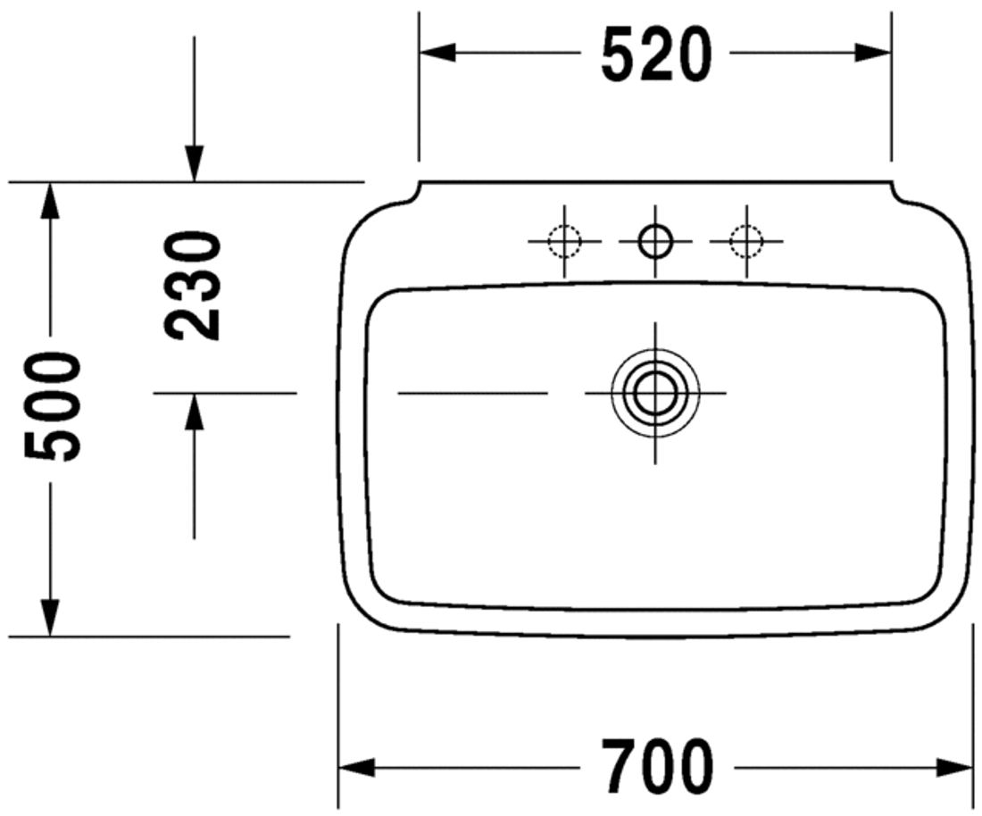 Slika od PuraVida Washbasin 70