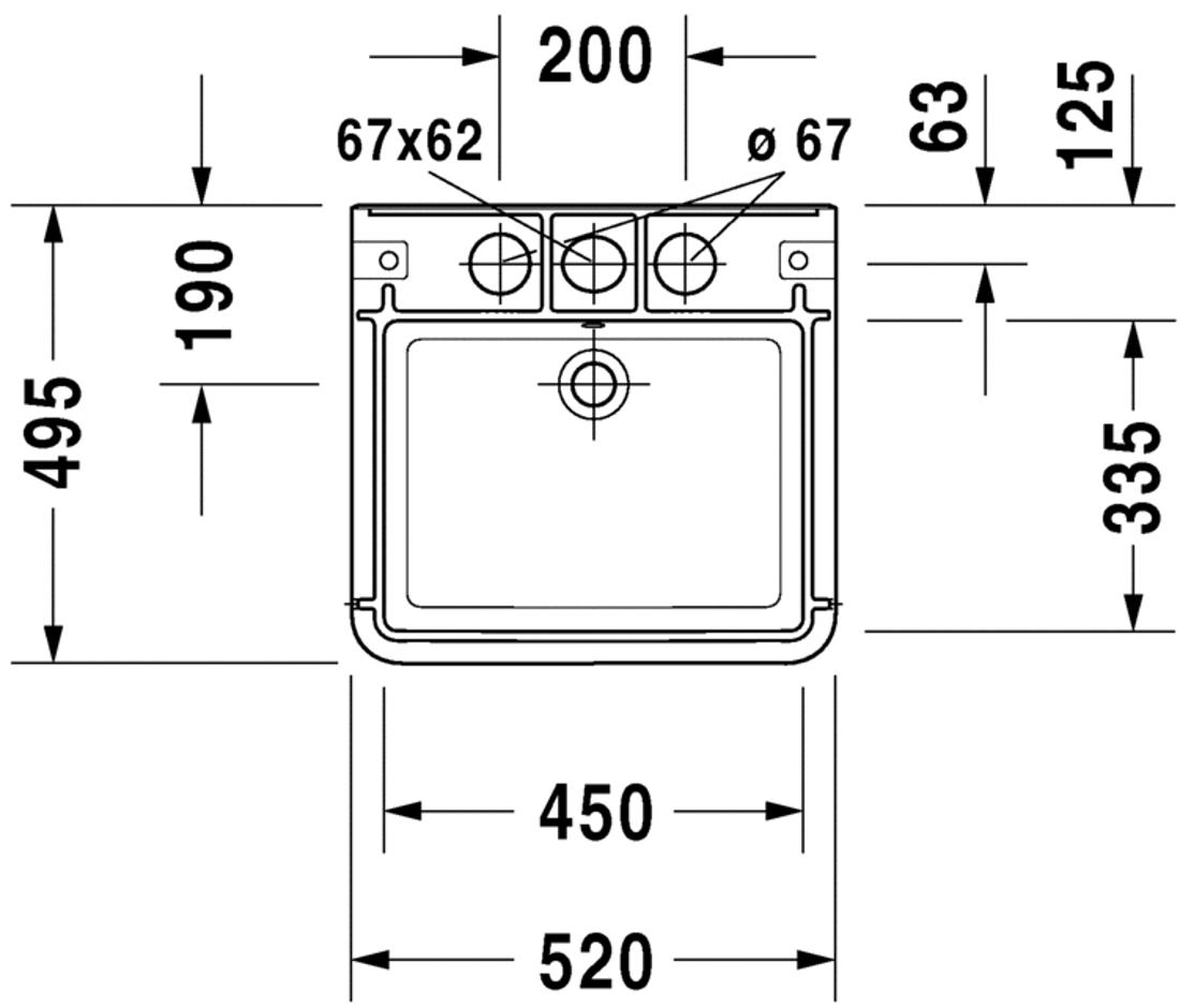 Slika od DuraStyle Washbasin 45