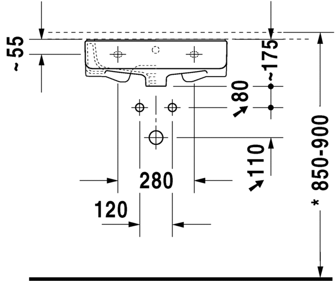 Slika od DuraStyle Washbasin 45