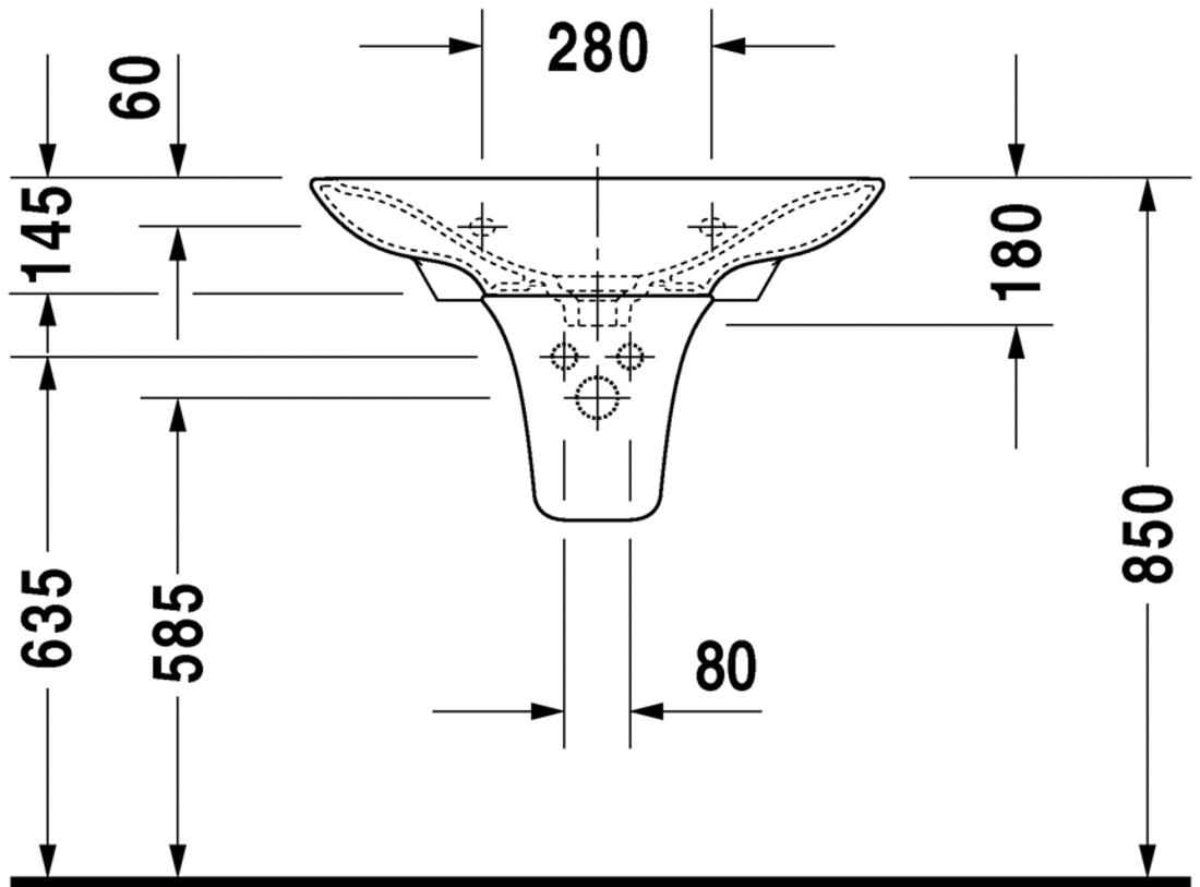 Slika od PuraVida Washbasin + 70