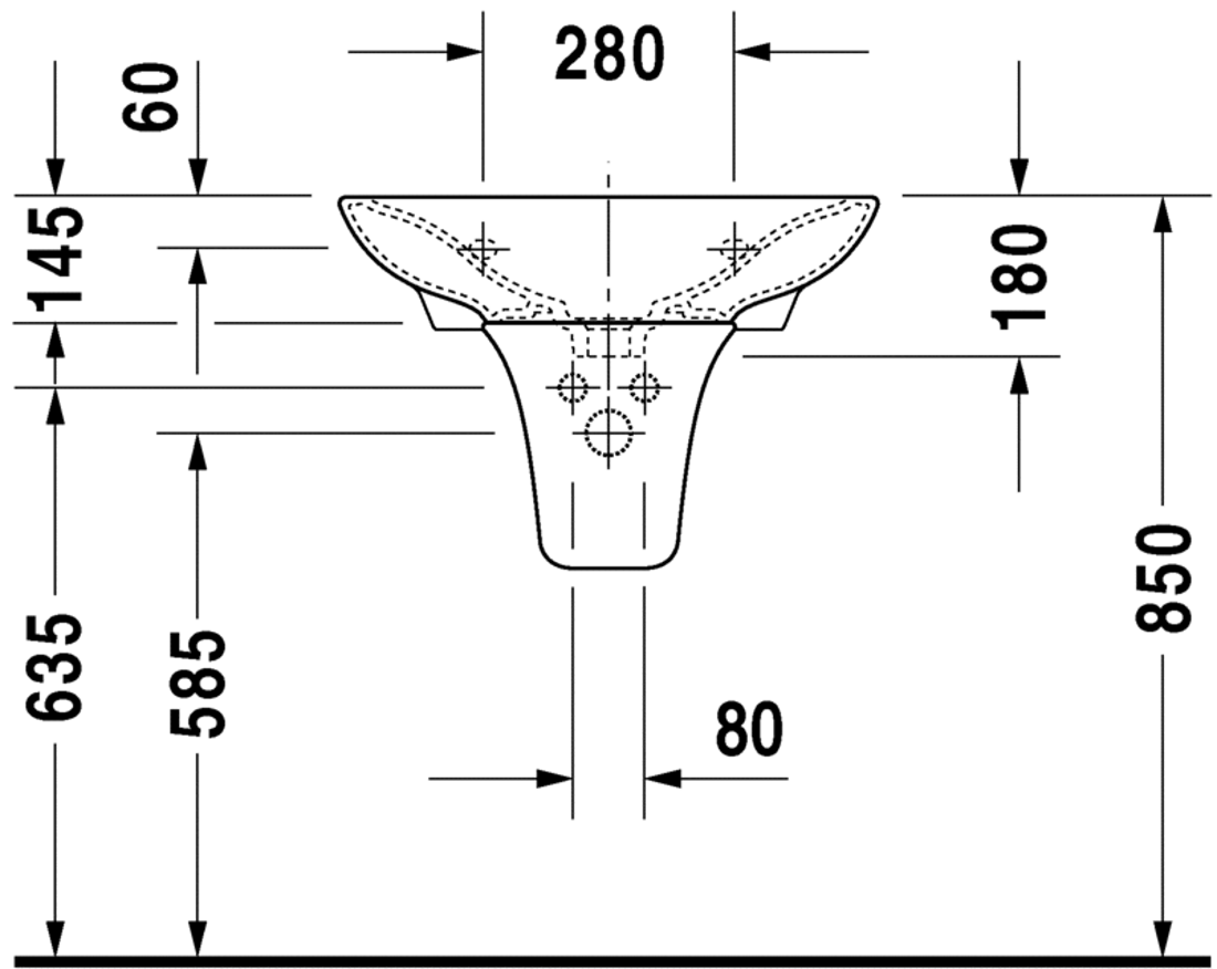 Slika od PuraVida Washbasin + 60