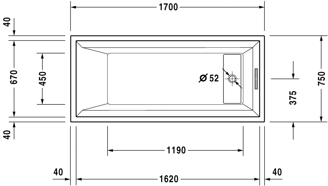 Picture of 2nd floor Bathtub with support frame