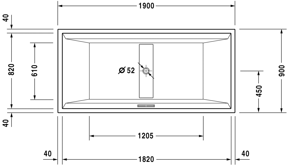Picture of 2nd floor Bathtub with support frame