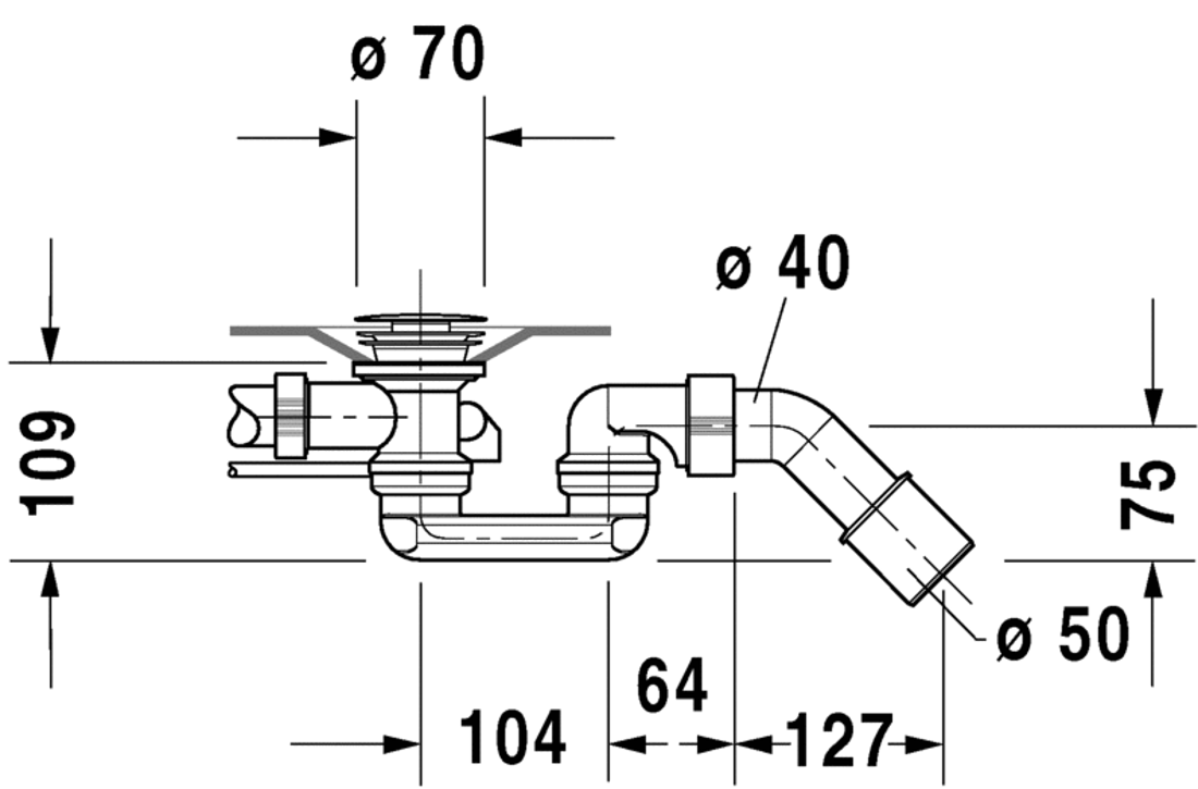 Slika od Waste and overflow Quadroval