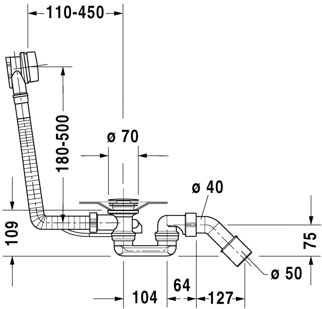 Slika od Waste and overflow Quadroval