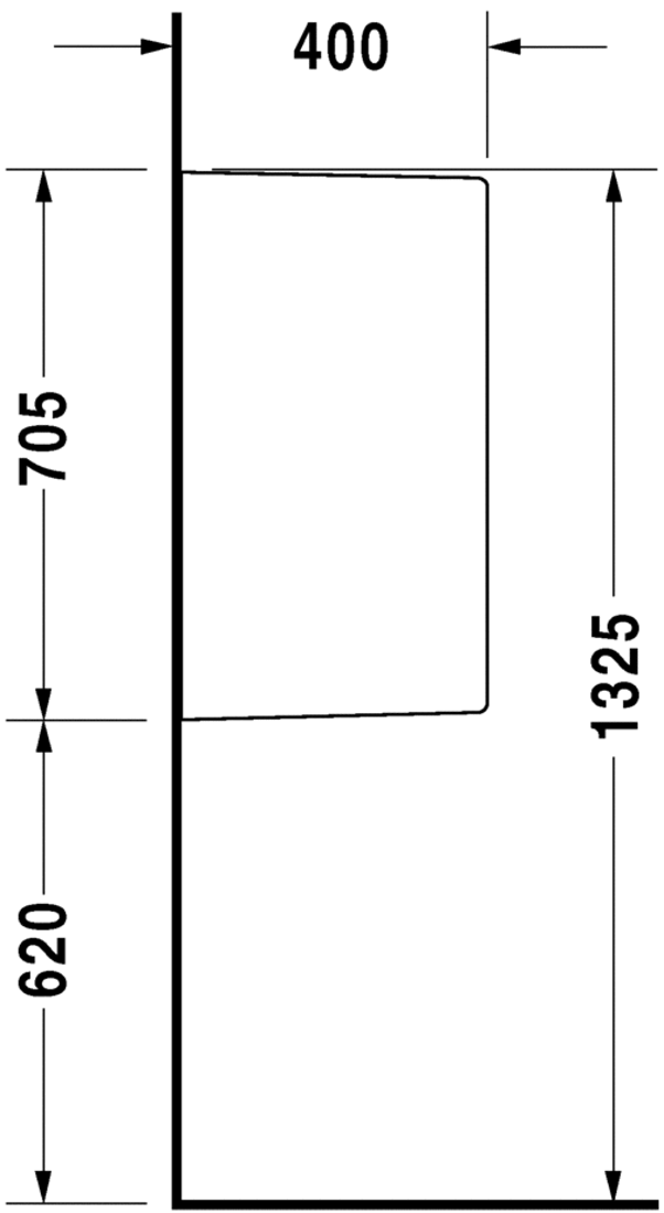 Slika od Starck 3 Ceramic urinal partition