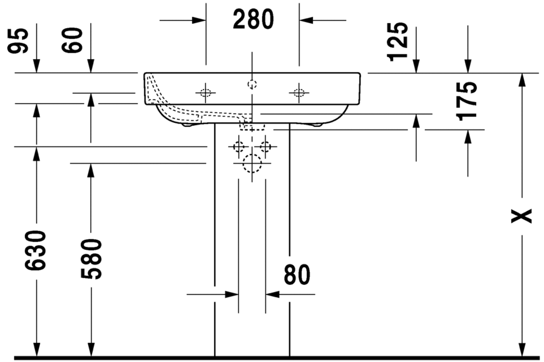 Slika od Happy D.2 Washbasin 65