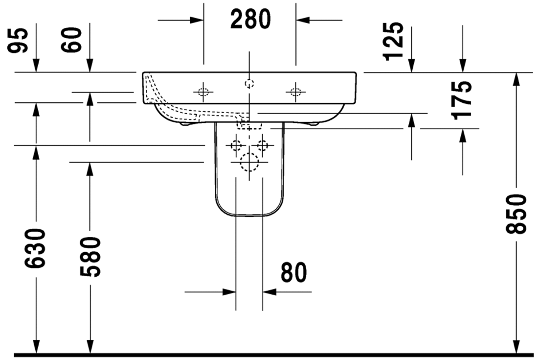 Slika od Happy D.2 Washbasin 65