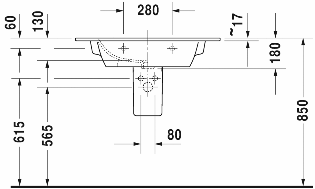 Slika od ME by Starck Washbasin, furniture washbasin 83