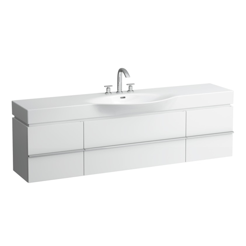 Slika od CASE ormarić za umivaonik sa jednom fiokom i dve staklene police