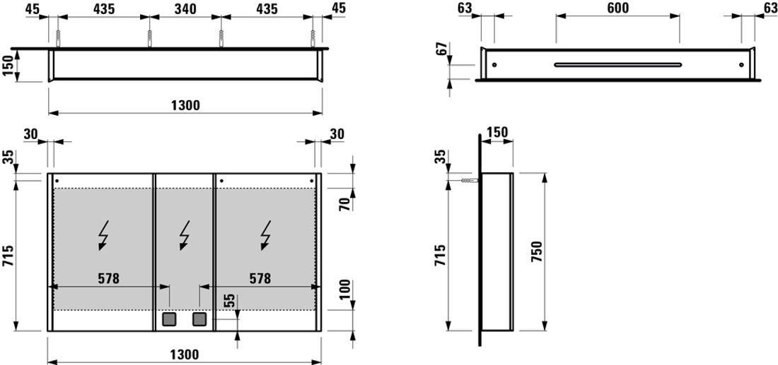 Slika od FRAME 25 ogledalo sa aluminijumskim okvirom