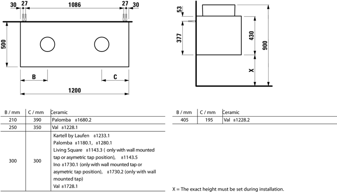 Slika od Boutique ormarić za umivaonik sa jednom fiokom