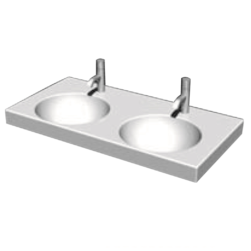 Slika od ASOLO DOUBLE BOWL WASHBASIN 100X50