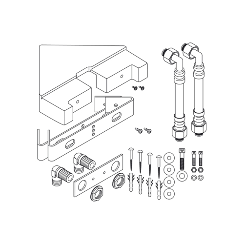 Slika od Corner fitting set for Pharo shower panel Lift 2