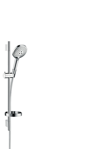 Slika od Raindance Select S 120 3jet hand shower EcoSmart 9l/min/ Unica'S Puro wall bar 0.65 m set