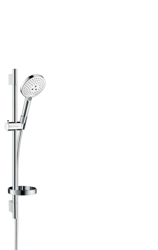 Slika od Raindance Select S 120 3jet hand shower EcoSmart 9l/min/ Unica'S Puro wall bar 0.65 m set