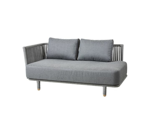 Slika od Moments 2-seater sofa, right module, incl. Grey cushion set