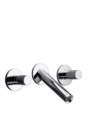 Slika od AX Starck 3-hole bas.mixer wall set PBC null