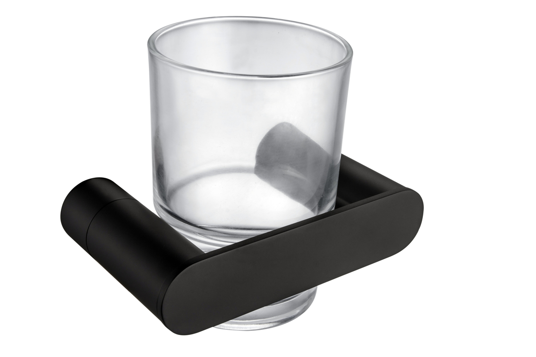 Slika od SS DRŽAČ ZA ČETKICE ZA ZUBE MAT CRNI