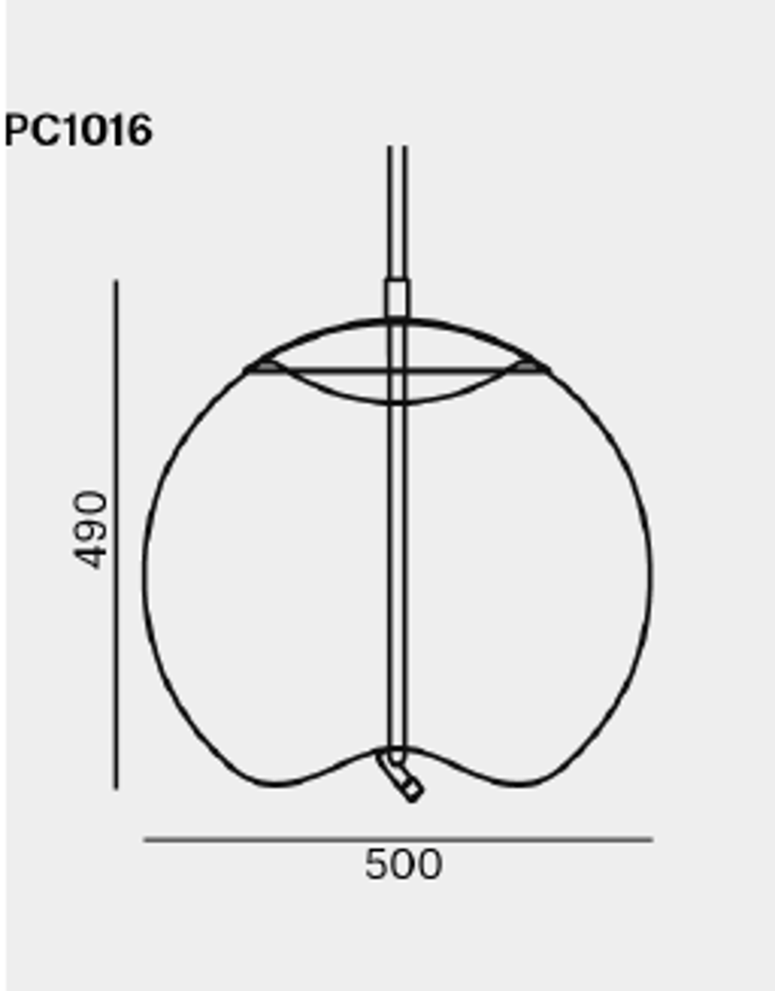 Slika od KNOT SFERA PLAFONSKA LAMPA 50X49 cm