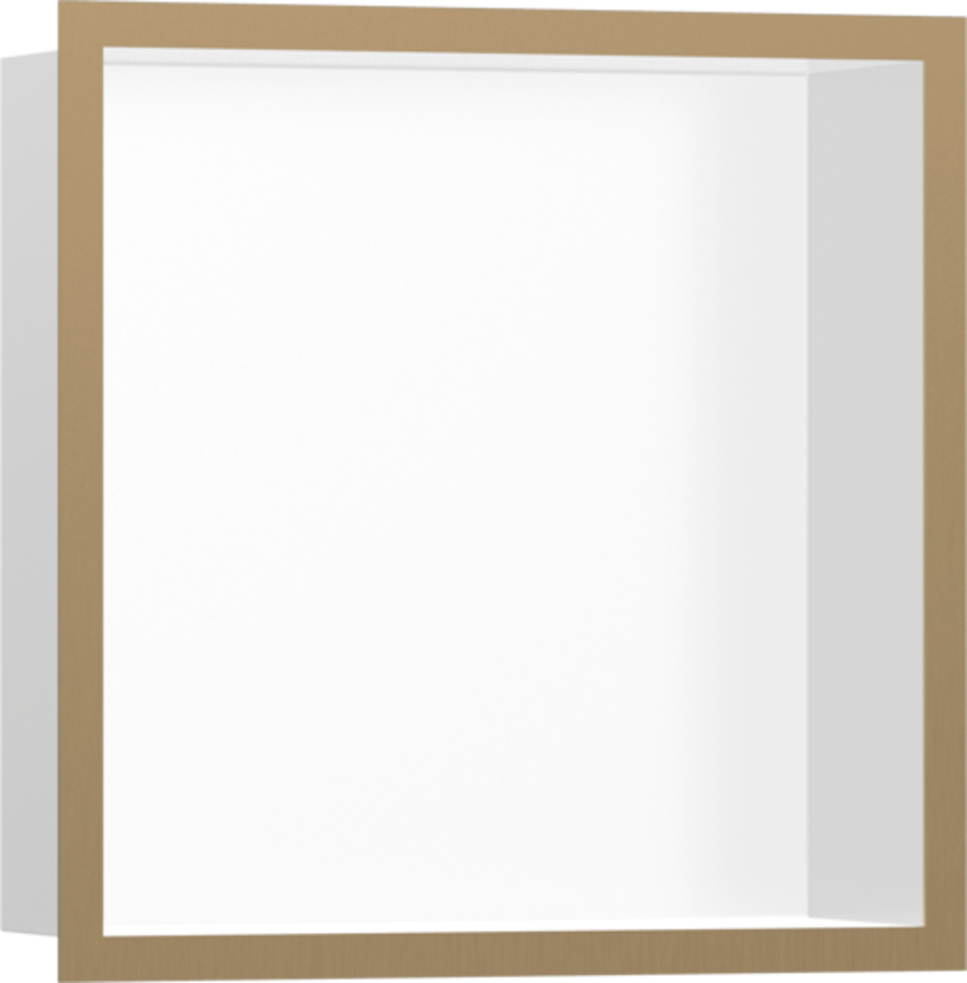 Slika od XtraStories Individual zidna niša u beloj mat boji sa dizajniranim okvirom (mat crna)