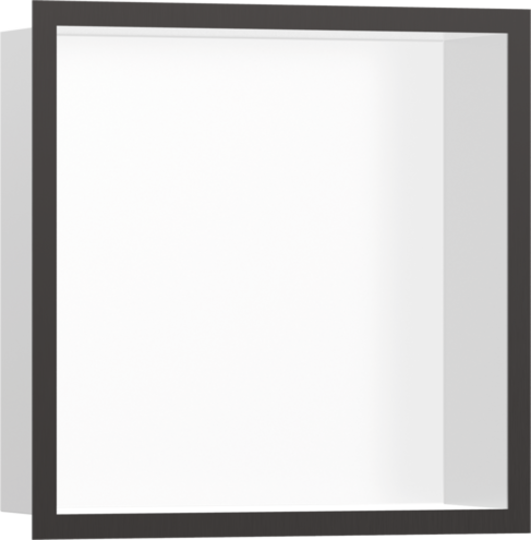 Slika od XtraStories Individual zidna niša u beloj mat boji sa dizajniranim okvirom (mat crna)