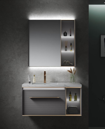 Slika od Stainless Steel Bathroom Cabinet 1000x500x420 cm