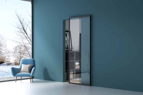 Slika od AMALFI PLUS TUŠ KLIZNA VRATA CRNA MAT 900x2150