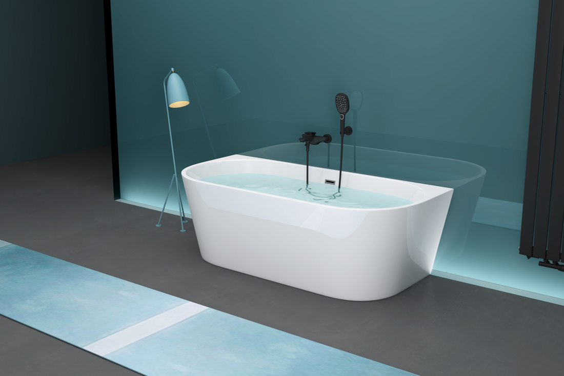 Slika od KLOP KADA BELA SJAJ 1700X770X590