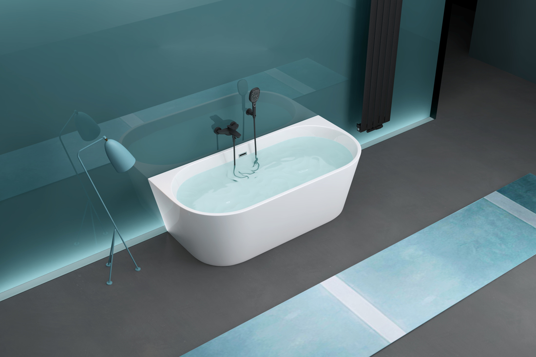 Slika od KLOP KADA BELA SJAJ 1700X770X590